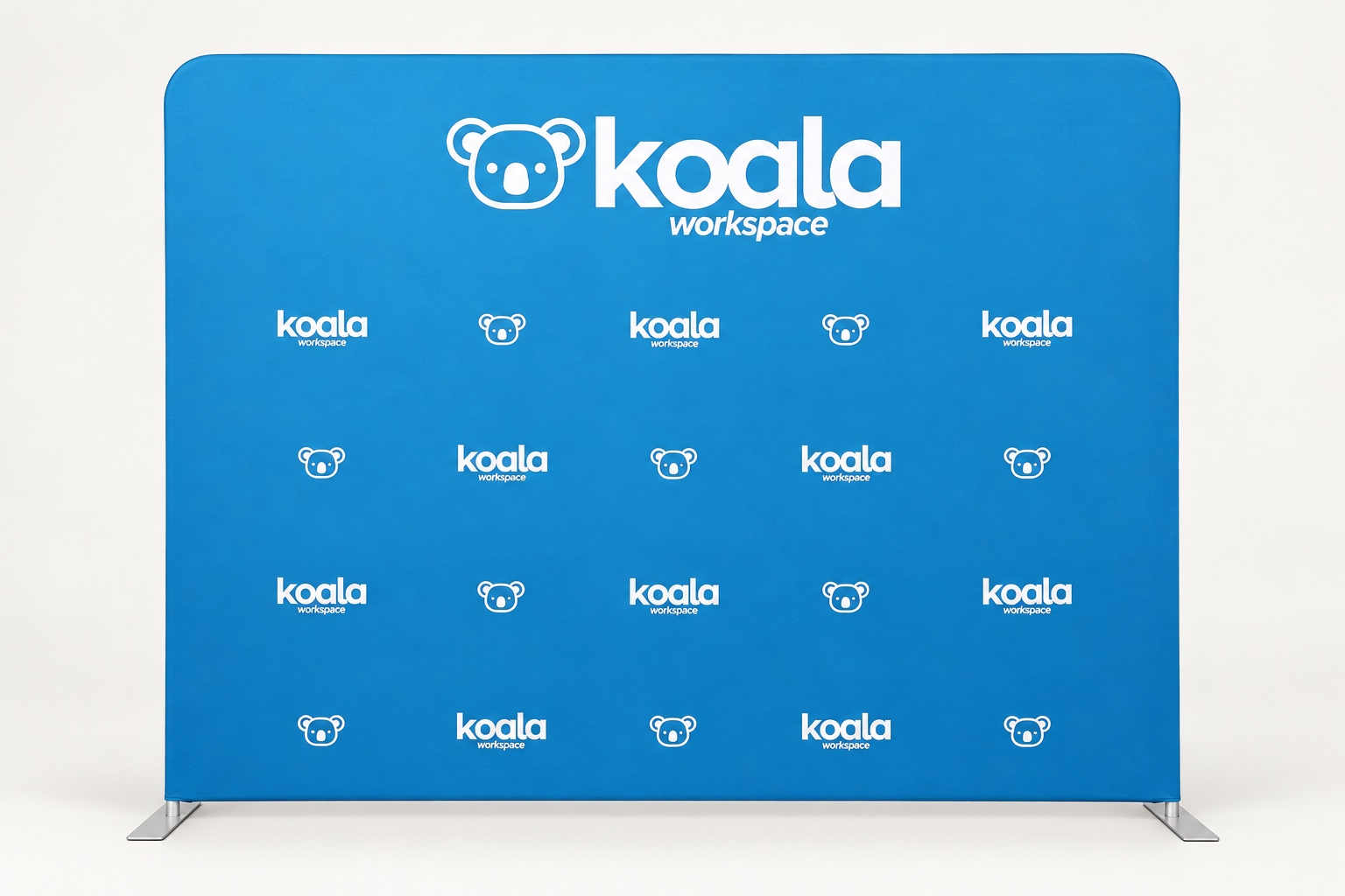 Custom Koala Workspace fabric backdrop